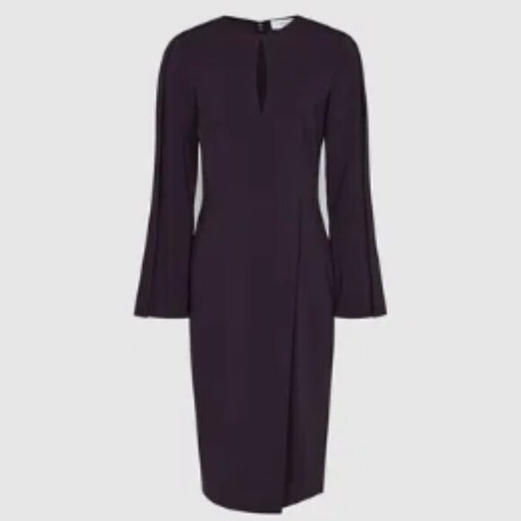 REISS Anouk Fitted Dress – Berry US 6 NWT - Picture 6 of 10